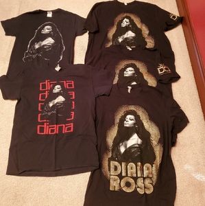 Bundle of 5 Diana Ross t-shirts
